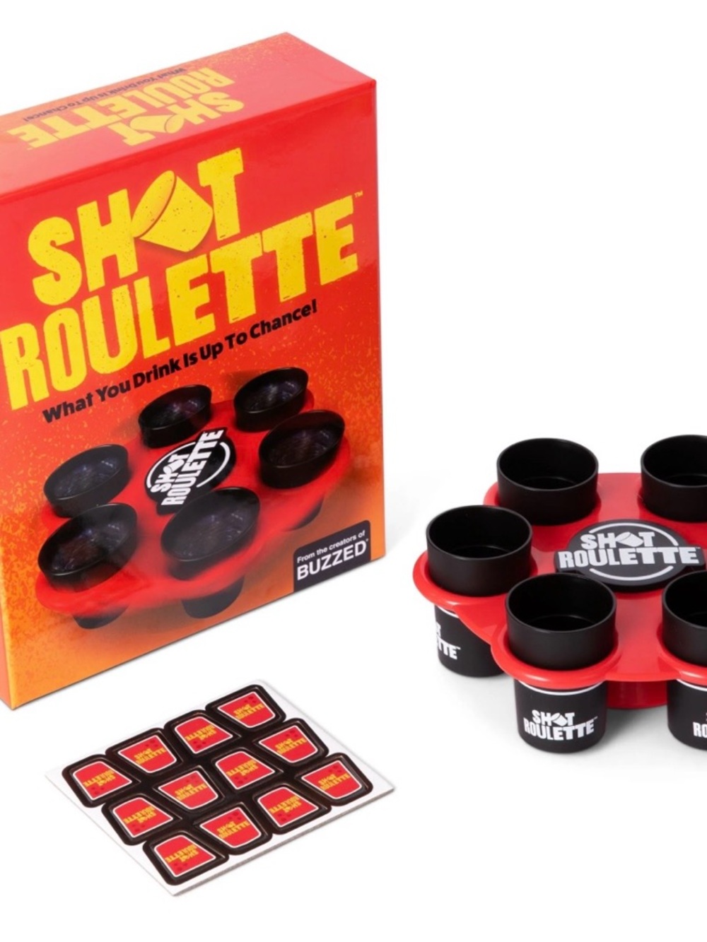 Roulette Shot Roulette Party Game Red and Black - Picture 3 of 6